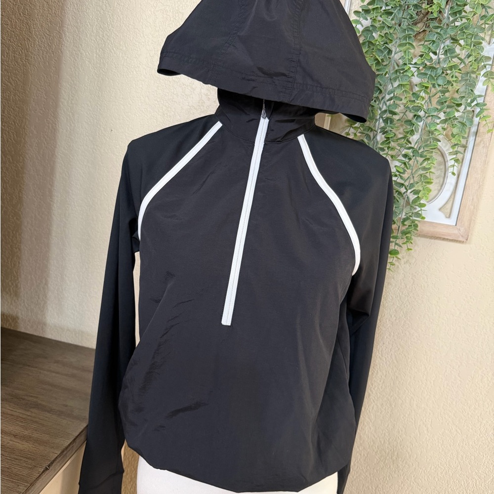 Women's Black Hooded Jacket